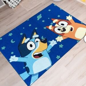 Area Rugs for Living Room - Washable Area Rug for Bedroom Bluey Area Rug, Space